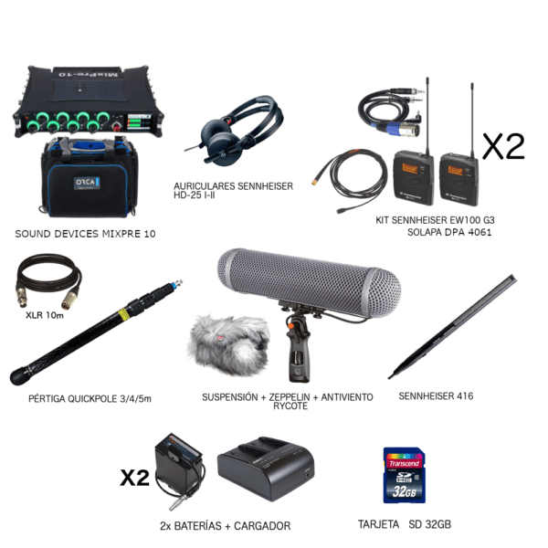 Kit rodaje audio Pro 2