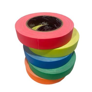 cinta de tela fluorescente 25mmx25m colores magtape ultra-matt