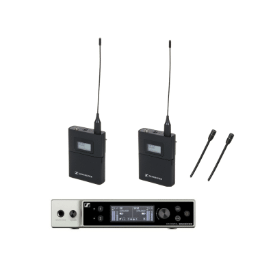 Sistema Sennheiser EW-DX con 2x Micrófonos de Solapa
