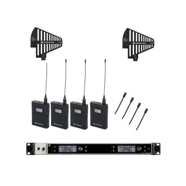 Sennheiser EW-DX DANTE System with 4x Lavalier Microphones