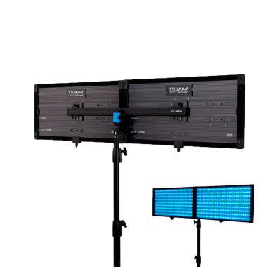 Kit 2x Panel Nanlite PavoSlim 120B LED bi-color + Acoplador