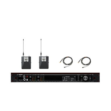 Shure Axient Digital Rack with 2 DPA Lavalier Microphones